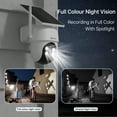 thumbnail image 6 of ANRAN 2K/4MP Solar Security Camera with Base Station, Spotlight, Expandable Local Storage, No Monthly Fee, 360° View Wireless Outdoor Camera, Waterproof PIR Detection, Home Surveillance System Camera, 6 of 8