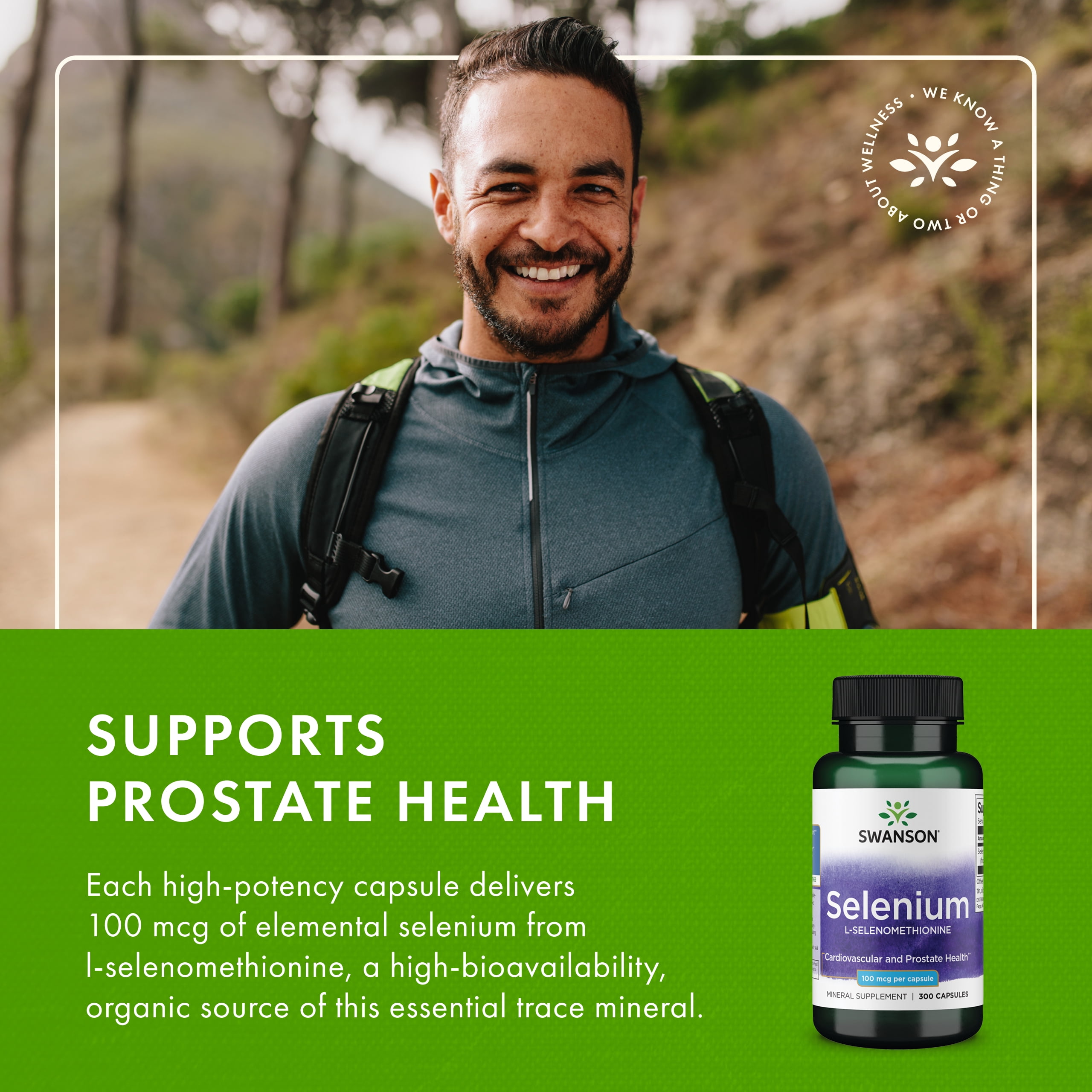 Swanson Selenium (L-Selenomethionine) - Herbal Supplement Promoting Heart Health & Prostate Health - May Support Immune System & Thyroid Health - (300 Capsules, 100mcg Each) 2 Pack