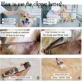 thumbnail image 7 of Dog Clippers for Grooming Rechargeable, Electric Dog Grooming Kit Clippers Low Noise, Cordless Quiet Dog Shaver, Pet Hair Trimmer Set for Dogs, Cats, Pets (Gold), 7 of 7