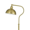 thumbnail image 2 of Benjara BM272207 60 in. Metal Curved Floor Lamp, Adjustable Dome Shade, Brass, 2 of 2