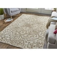 thumbnail image 2 of Weave & Wander Natal 96" x 120" Wool Minimalist Area Rug in Leather Brown, 2 of 3
