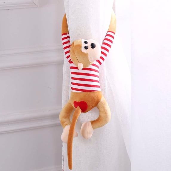 Kawaii For Children Kids Gifts Monkey Cotton Animal Doll Stuffed Toys Plush Toys Plush Doll Long Arm Monkey LIGHT BROWN