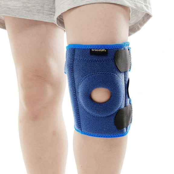 BraceUP Kids Knee Brace for Boys and Girls – Adjustable Youth Fit for Pain Relief (S)
