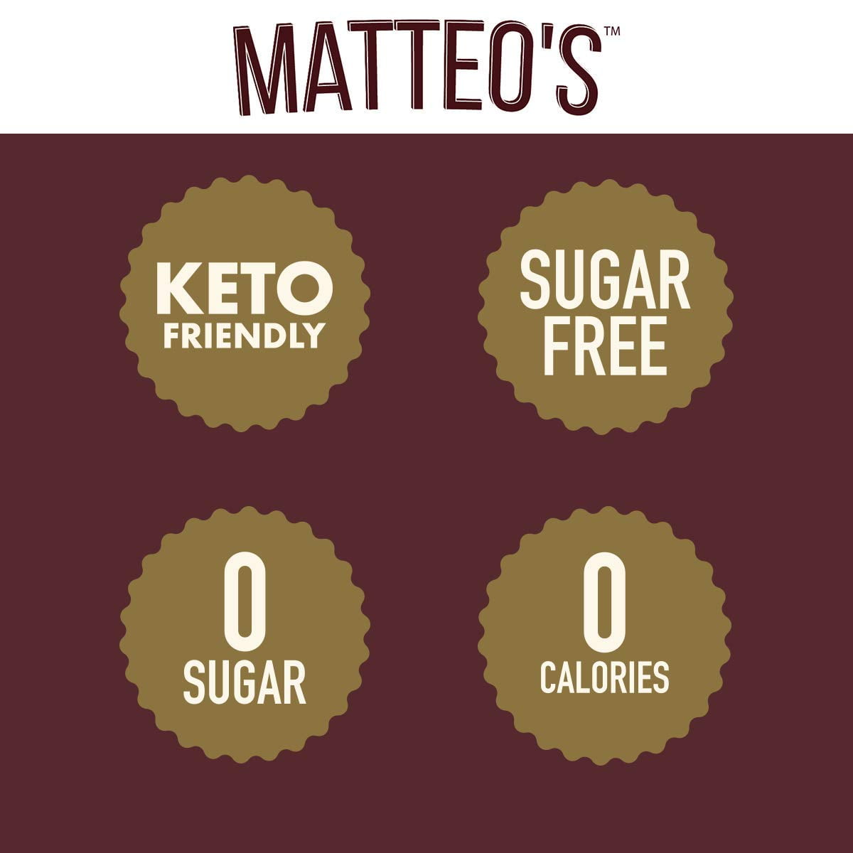 Matteo's Sirop Aromatisant Sans Sucre pour Café, Caramel Salé, Délicieux Sirop de Café, 0 Calories, 0 Sucre, Caramel Salé, 750 Millilitres, 1 Bouteille 750 ml (Lot de 1)