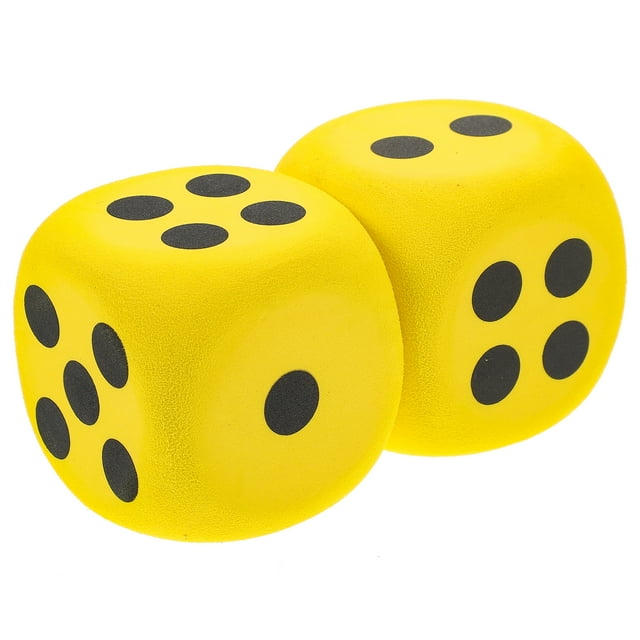 2 Pcs Grands dés en EVA Accessoire de Jeu dés dés Portables Accessoires de dés de Fête Accessoire de Jeu de Fête
