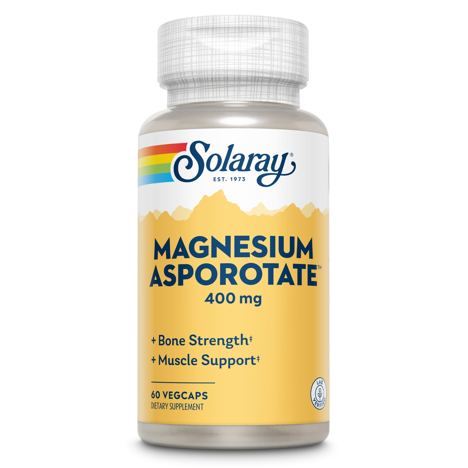 Solaray Magnesium Asporotate 400 mg | Aspartate, Orotate & Citrate Complex | Healthy Heart, Muscle, Nerve & Circulatory Function Support | 60 VegCaps