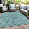 thumbnail image 4 of Dalyn Rugs Machine Washable Indoor/Outdoor Chantille Blue 10' x 14' Rug, 4 of 9