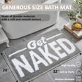 thumbnail image 2 of KOEXM Get Naked Bath Mats Cute Bathroom Rugs Water Absorbent Funny Bath Mat, Non-Slip Funny Bathroom Decor Absorbent Shower Rug, Grey 20" x 32", 2 of 7