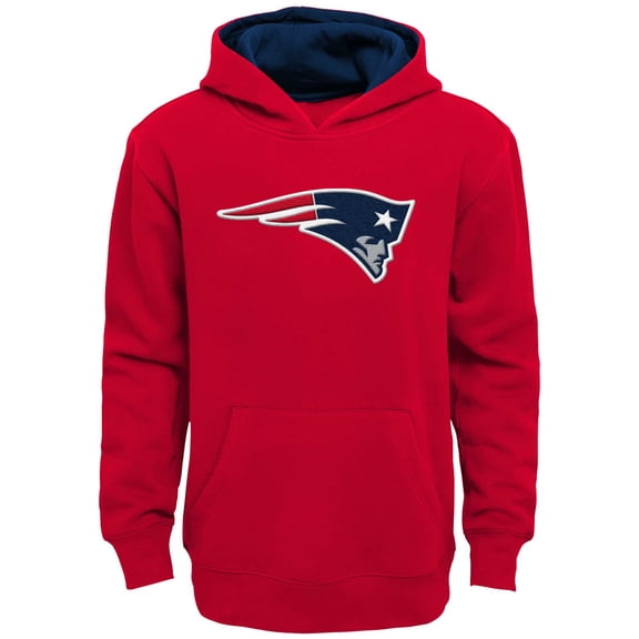 Youth Outerstuff Red New England Patriots Prime Pullover Hoodie