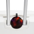 thumbnail image 3 of Halloween Spider Web 2pcs PU Leather Round Bag Tags Suitcase Handbag Tags with Privacy Cover and Name ID Tag for Travel Luggage, Handbags, Backpacks, School Bags, 3 of 6
