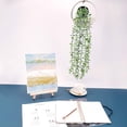 thumbnail image 5 of JASGARDE Hanging Fake Eucalyptus Leaves, Artificial Decor Faux Potted Eucalyptus Plants for Boho Bathroom Home Office Desk Wall Shelf Bookcase Accessories Decor Indoor, 1Pcs, 5 of 6