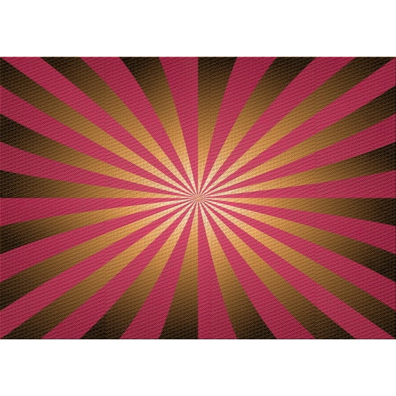 Ahgly Company Machine Washable Indoor Rectangle Transitional Crimson Red Area Rugs, 5' x 8'