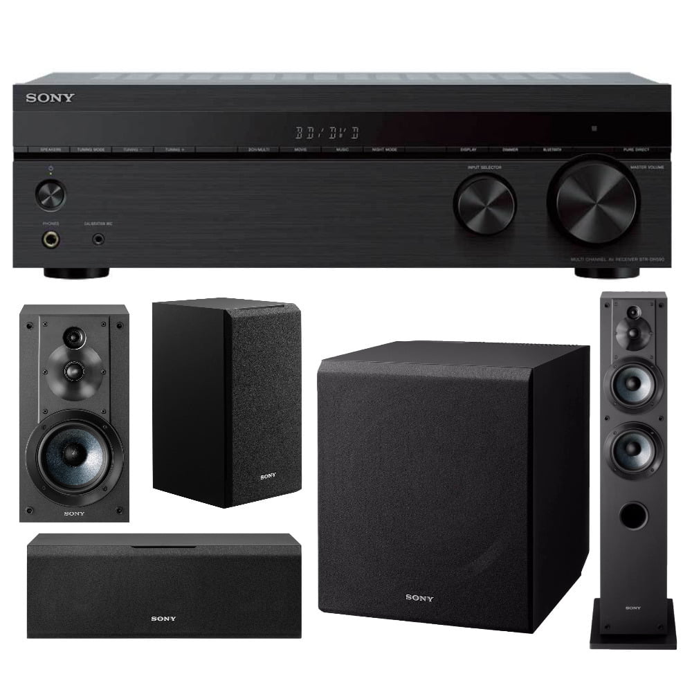 Sony STRDH590 5.2ch Home Theater AV Receiver with Speaker and Subwoofer