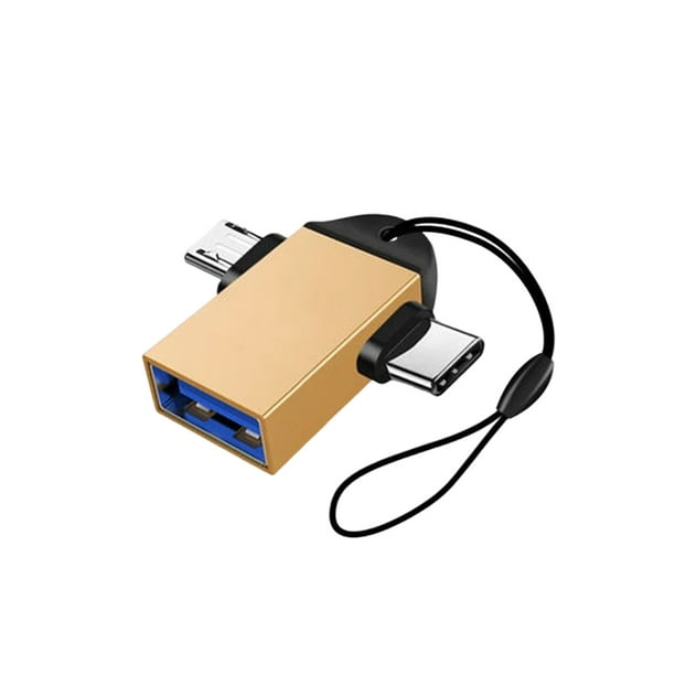 Inteprter Hogar, oficina, hotel, teléfono móvil, adaptador USB a tipo c, teléfono inteligente, teclado de baja demora, convertidor OTG, oro Teléfono y Comunicación Oro