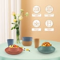 thumbnail image 3 of Logianis Wheat Straw Dinnerware Sets Unbreakable Reusable Microwave Plates and Bowls Sets 16 Piece, 3 of 8