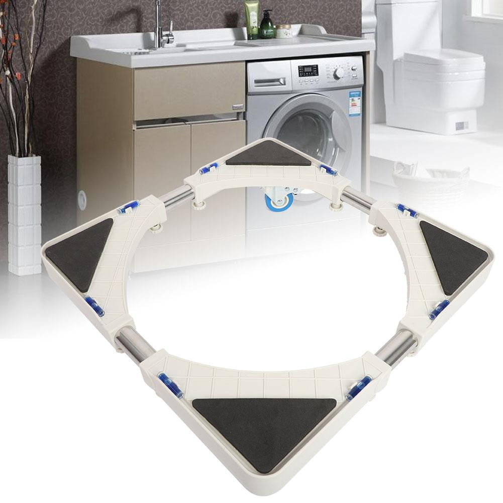 OTVIAP 4 Brake Wheels Adjustable Washing Machine Base Stand