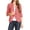 Dusty Pink, variant on Women's Casual Office Wear Open Draped Front 3/4 Sleeves Basic Solid Blazer Jacket S-3XL