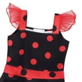 thumbnail image 3 of TiaoBug Toddler Girls Polka Dots Tutu Dress Birthday Party Gown Halloween Fancy Dress Black 2-3, 3 of 5