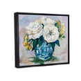 thumbnail image 3 of Stupell Industries Bold Modern Flower Bouquet Blossoms Painting Jet Black Floating Framed Canvas Print Wall Art, Design by Jeanette Vertentes, 3 of 6