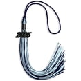 thumbnail image 2 of Endea Graduation Navy Blue/Light Blue Mixed Color Graduation Tassel with Black Date Drop, 2 of 10