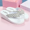 thumbnail image 5 of Xunlbb Women's Sandals Women's Summer Flip-flop Beach Sandals Platform Rhinestone Shoes Women's Fashion Shoes Up to 60% Off, 5 of 6