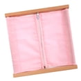 thumbnail image 1 of Pizarra de vestir, Aprendizaje temprano de habilidades básicas para la vida, Montessori Cremallera rosa, 1 of 8