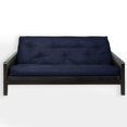 thumbnail image 3 of Sorra Home Trupedic Solid Velvet Indoor Futon Mattress Navy 38 in W x 75 in D x 10 in H, 3 of 5