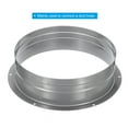 thumbnail image 4 of Unique Bargains 8 Inch Duct Connector Flange Metal Straight Pipe Exhaust Hose Flange, 4 of 5