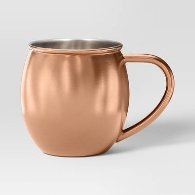 18.6oz Stainless Steel Moscow Mule Mug Copper Finish Hand Wash, Cold Beverages