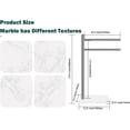 thumbnail image 2 of Hand Towel Holder, F-Shape Hand Towel Stand with Marble Base, Stainless Steel Swivel Hand Towel Rack Bar Standing for Bathroom Kitchen Countertop, 2 Arms (Chrome Finish), 2 of 4