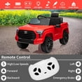 thumbnail image 3 of NEILA Toyota Licensed 12V Kids Ride on Truck Car Battery Powered Electric Fun Toys with Remote Control, Spring Suspension, 3 Speeds, LED Lights, Ride on Toy for 3-8 Years Boys & Girls (Red), 3 of 7