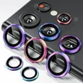 thumbnail image 1 of 2 Pcs Camera Lens Protector For Samsung S24 Ultra S23 Plus A55 A35 A15 9H Tempered Glass Screen Protector Cover Film Metal Ring Colorful Samsung S23, 1 of 6