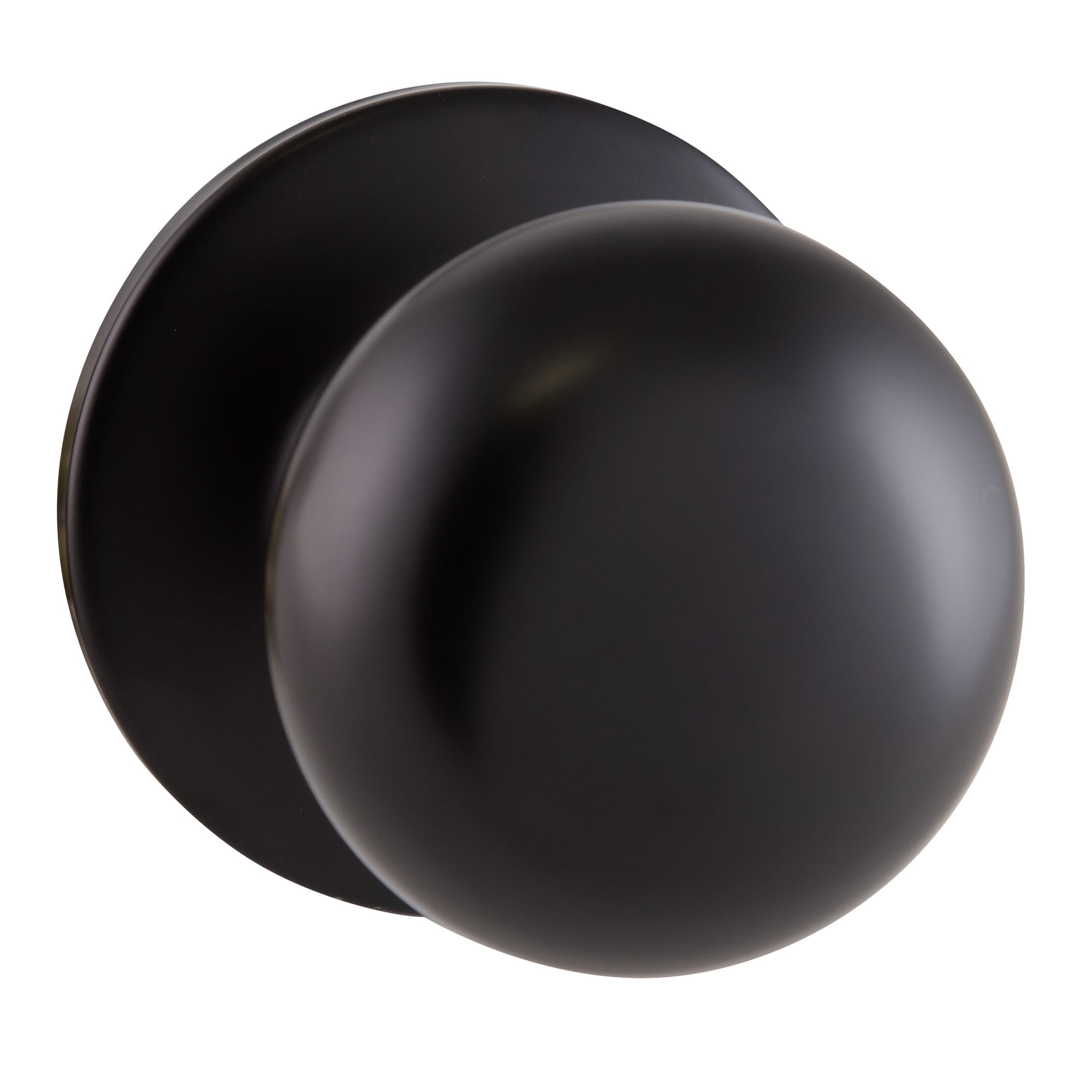 Design House Cambridge 2-Way Latch Interior Passage Door Knob, Matte Black