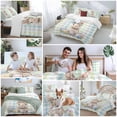 thumbnail image 6 of Easter Egg Rabbit Bedding 3 Piece Duvet Cover Set California King, Colorful Grid Checkered Polka Dots Soft Microfiber Comforter Cover with Zipper Closure & Pillowcases, FadeResistant Quilt Cover, 6 of 9
