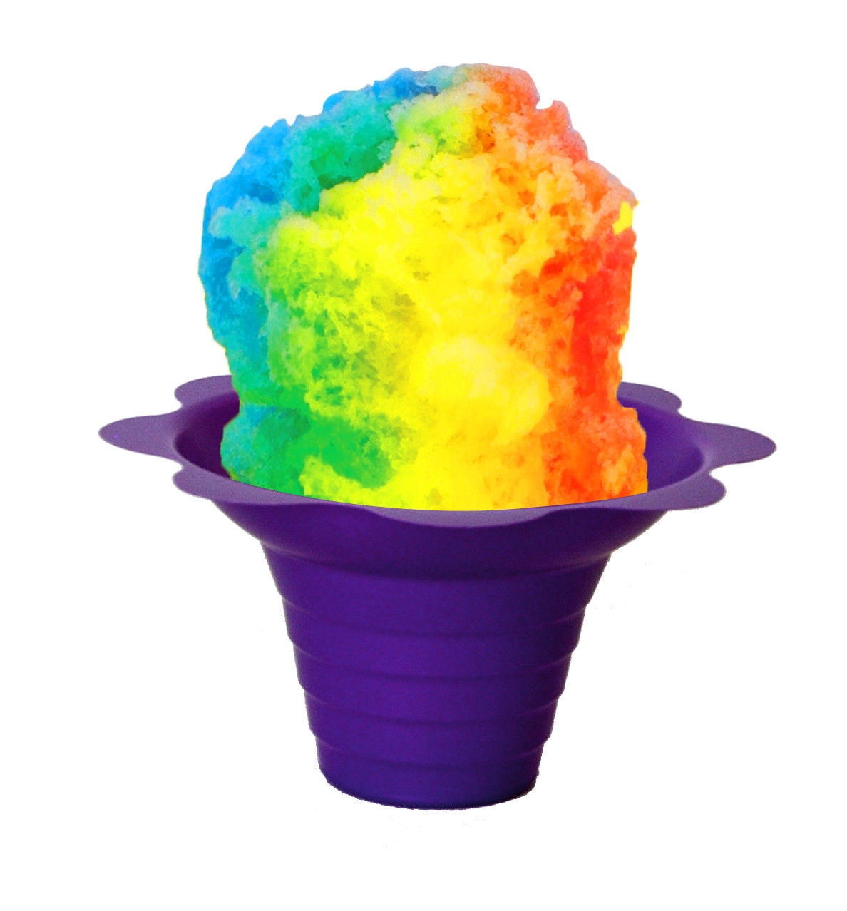 12 OZ Large Shaved Ice Sno Cone Flower Cups 200 Count Yellow 