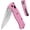 Pink, variant on FLISSA 4.5" Folding Pocket Knife, Lightweight EDC Pocket Knife with Axis Lock, 3.2" AUS-8 Steel Blade, Sharp Camping Hiking Knife with Pocket Clip, Unique Tool Gift for Men, Dad (Pink)