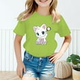 thumbnail image 2 of MEZZALL Kids Girls Cute Graphic Cartoon T-Shirts Round Neck Short Sleeve Tee Summer Casual T Shirt Tee Comfort Baby Toddler Dailywear, 2 of 4