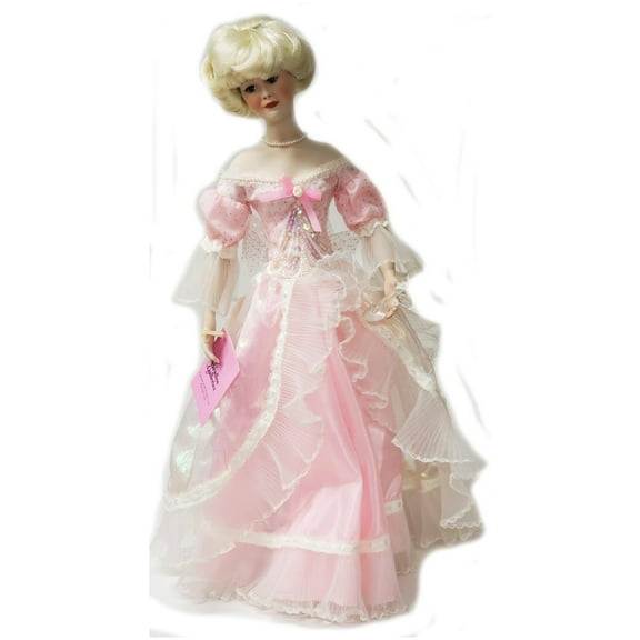 Paradise Galleries Cinderella Porcelain Doll 18" With Glass Slipper Patricia Rose