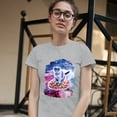 thumbnail image 3 of Tee Hunt Cute Cat Riding a Pizza in Galaxy T-Shirt Funny Kitty Space Kitten Women's T-Shirt Tee, Gray, XX-Large, 3 of 5