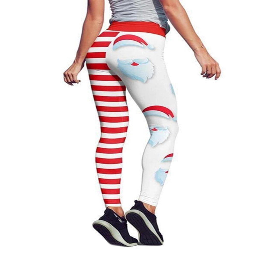 Leggings De Noël Pour Femme - Motifs Festifs, Tissu Élastique Léger - Pour Yoga, Fitness, Détente à La Maison - 6