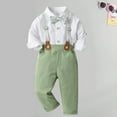 thumbnail image 2 of Toddler Baby Girl Sets 2 Piece Outfits Suspenders Suit, British Dress, Casual Wear For Every Holiday Legging Set 2, 2 of 4
