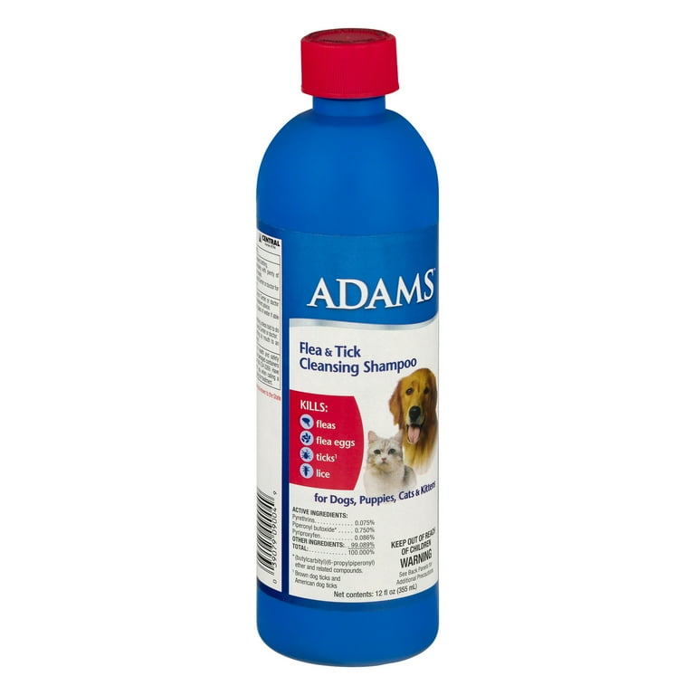 Adams Flea Tick Cleansing Shampoo for Cats and Dogs 12 ounces Walmart