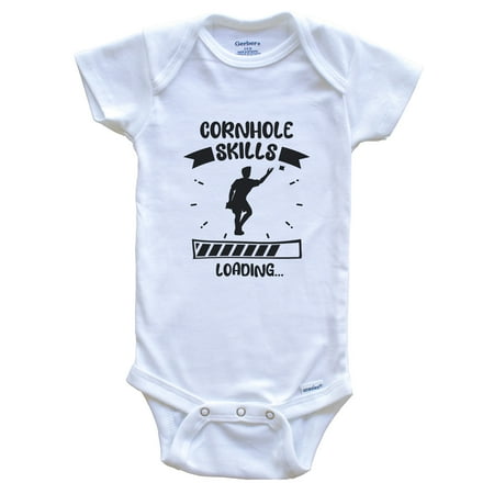 

Cornhole Skills Loading Funny Cornhole Baby Bodysuit