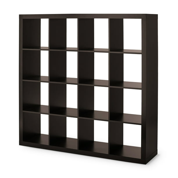 Better Homes & Gardens 16Cube Storage Organizer, Espresso