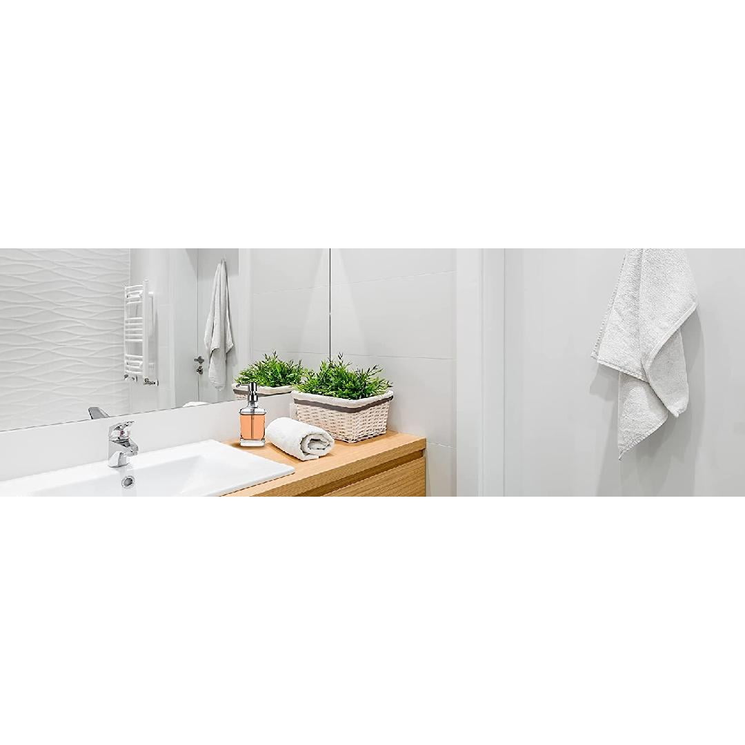 rilliant Harmony Glass Hand Soap Dispenser with Pump, Sets of 2