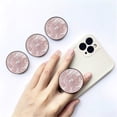 thumbnail image 4 of 3 Pack Cell Phone Grip Stand with Expandable Kickstand (Not for Popsockets) - Glitter Rose Gold, 4 of 5