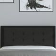 thumbnail image 4 of Merrick Lane Full Size Headboard Black Fabric Upholstered Button Tufted Headboard With Metal Frame and Adjustable Rail Slots, 4 of 13