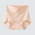 thumbnail image 2 of Kmdttou Summer 65% off Clearance!Women's Ladies Comfortable Solid Color Large Size Abdominal Panties Hight Waiste Underpants (Regular & Plus Size), 2 of 6