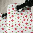 thumbnail image 2 of Ambesonne Tea Party Grommet Curtain Single Panel, Teapots Polka Dots, 50"x60", Dark Coral Green, 2 of 5