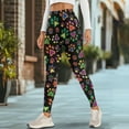 thumbnail image 4 of Renewold Cute Paw Print Pocket Yoga Pants for Women Tummy Control Active Yoga Pants Butt Lifting Stretchy Womens Leggings Sportswear Running Tights Ankle Leggings, M, 4 of 8